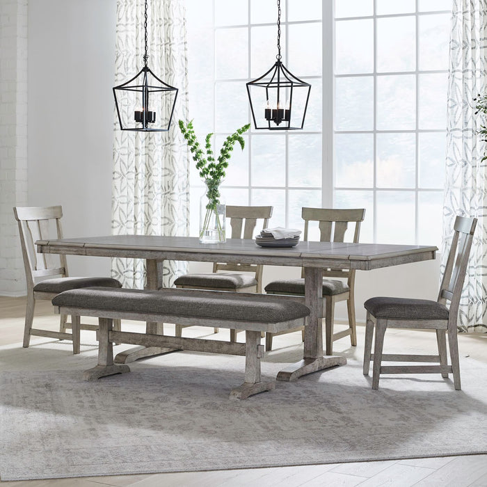 Hallendale - Trestle Table Set – 5 Piece Dining Room Sets by Liberty Furniture at Furniture Wholesale Plus , Nashville furniture store