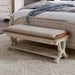 Farmhouse Reimagined - Bed Bench - Antique White / Chestnut Tops – Bed Benches by Liberty Furniture at Furniture Wholesale Plus , Nashville furniture store