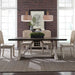 Willowrun - Trestle Table - Rustic White / Weathered Gray Top – Dining Tables by Liberty Furniture at Furniture Wholesale Plus , Nashville furniture store