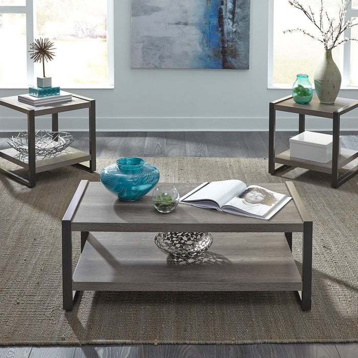 Tanners Creek - 3 Piece Table Set - Graystone – Table Sets by Liberty Furniture at Furniture Wholesale Plus , Nashville furniture store