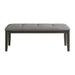 Everdeen - Bench With Gray Fabric and Nail Heads - Charcoal – Upholstered Benches by Elements International at Furniture Wholesale Plus , Nashville furniture store