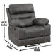 Rudger - Manual Recliner Chair – Reclining Chairs by Steve Silver Furniture at Furniture Wholesale Plus , Nashville furniture store