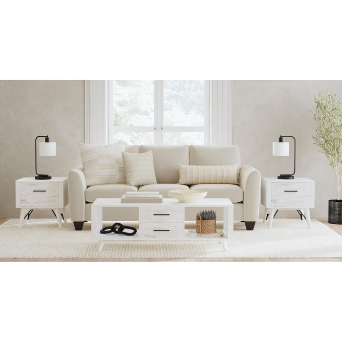 Rogen Rustic - End Table - Rustic White – End Tables by Elements International at Furniture Wholesale Plus , Nashville furniture store