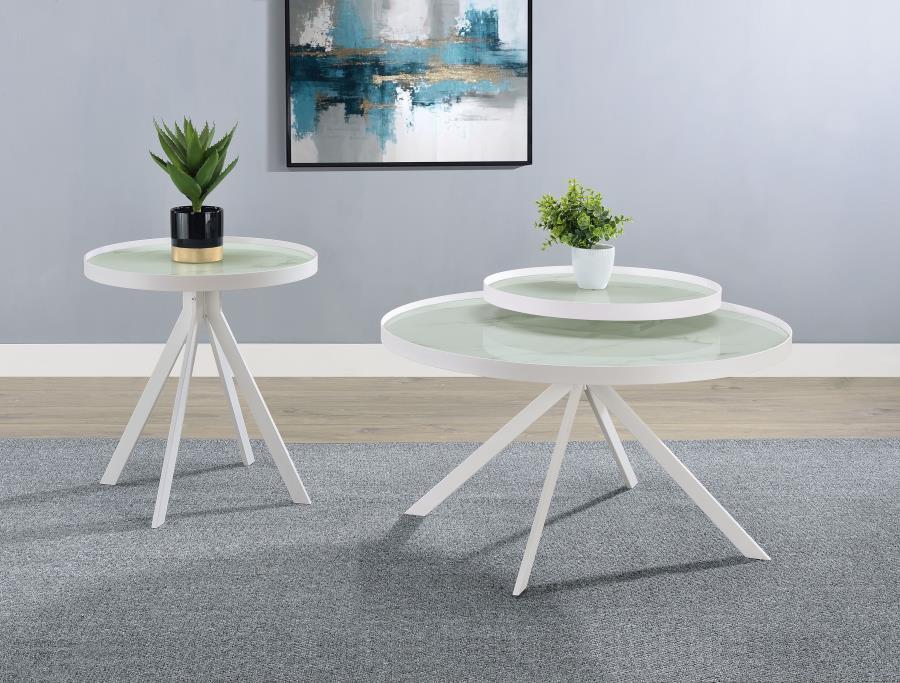 Briggs - Round Coffee And End Table Set – Table Sets by Coaster Fine Furniture at Furniture Wholesale Plus , Nashville furniture store