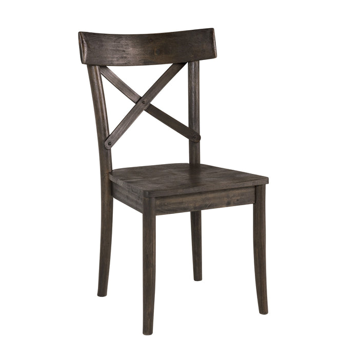 Coronado - Wooden Side Chair (Set of 2) - Dark Brown – Chair Sets by Elements International at Furniture Wholesale Plus , Nashville furniture store