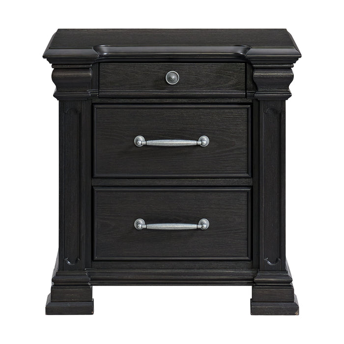 Kings Court - 3-Drawer Nightstand (Sliding Top) – Accent Nightstands by Elements International at Furniture Wholesale Plus , Nashville furniture store