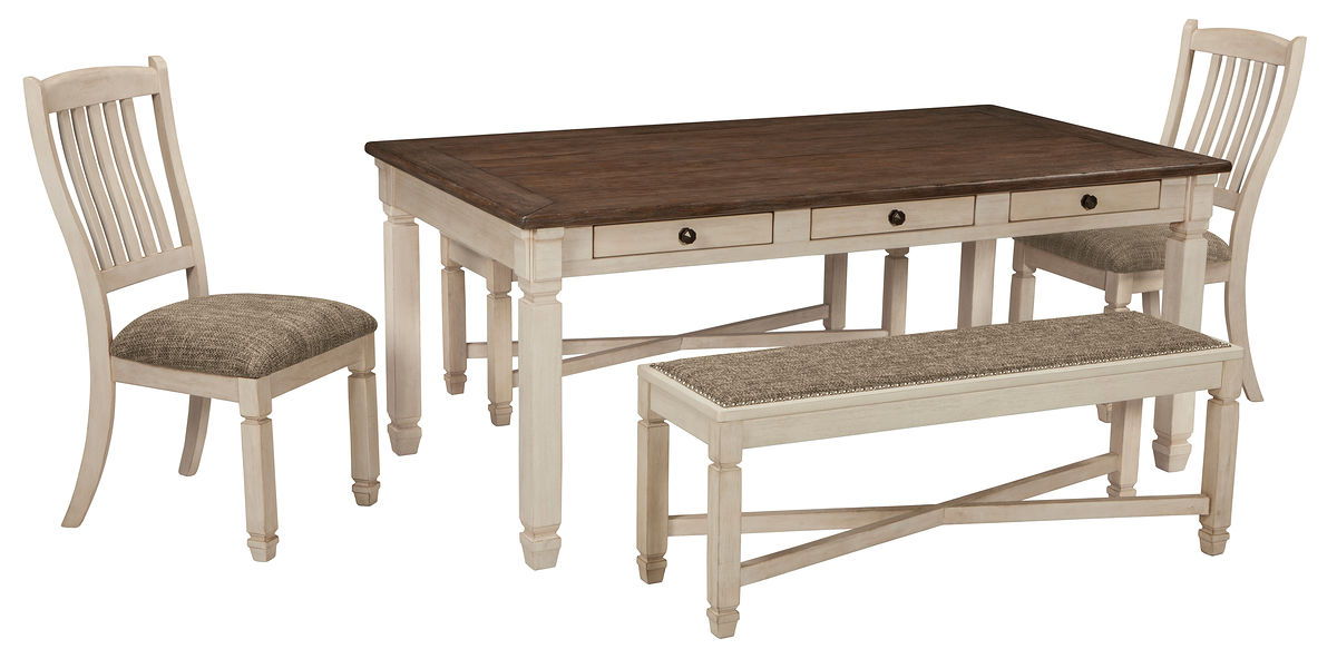 Bolanburg - Rectangular Dining Table Set - Premium 5 Piece Dining Room Sets from Signature Design by Ashley® - Just $1298! Shop now at Furniture Wholesale Plus  We are the best furniture store in Nashville, Hendersonville, Goodlettsville, Madison, Antioch, Mount Juliet, Lebanon, Gallatin, Springfield, Murfreesboro, Franklin, Brentwood