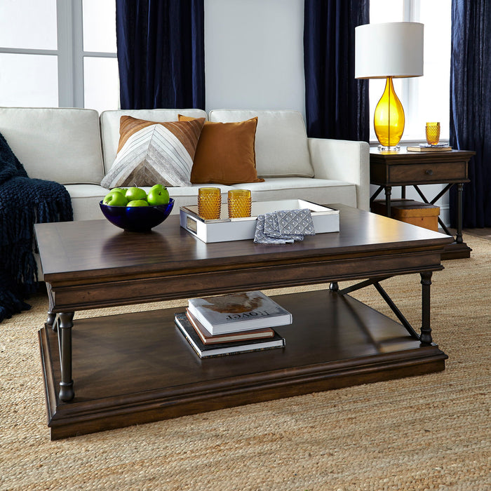 Tribeca - 3 Piece Table Set - Cordovian Brown – Table Sets by Liberty Furniture at Furniture Wholesale Plus , Nashville furniture store