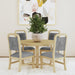 Ridgemont - 5 Piece Standard Height Dining Set (Round Table And Four Chairs) - Natural – 5 Piece Dining Room Sets by Elements International at Furniture Wholesale Plus , Nashville furniture store