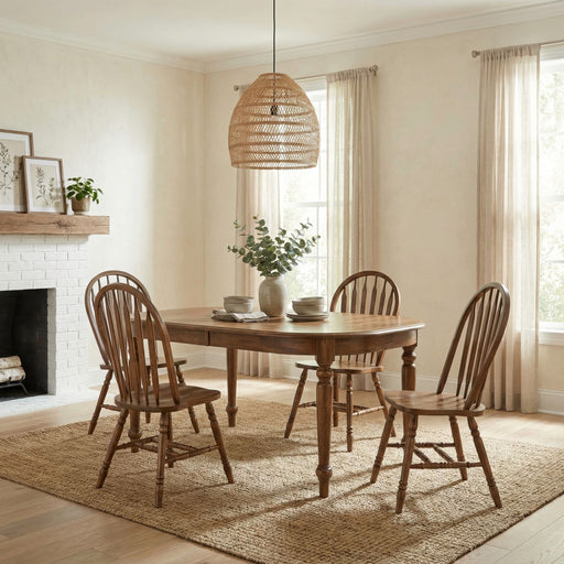 Carolina Crossing - Dining Room Leg Table Set – 5 Piece Dining Room Sets by Liberty Furniture at Furniture Wholesale Plus , Nashville furniture store