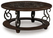 Frallyn - Round Cocktail Table - Dark Brown – Coffee Tables by Signature Design by Ashley® at Furniture Wholesale Plus , Nashville furniture store