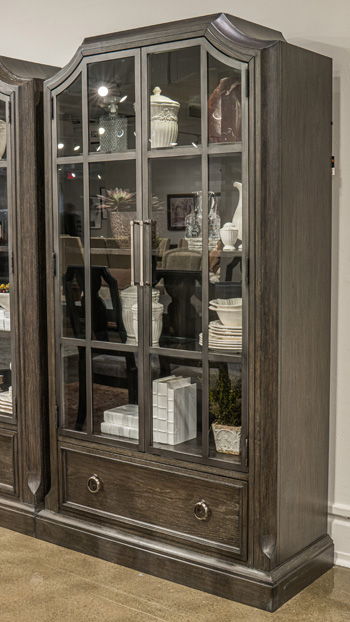 Wickenger - Display Cabinet - Dark Brown – Display Cabinets by Signature Design by Ashley® at Furniture Wholesale Plus , Nashville furniture store