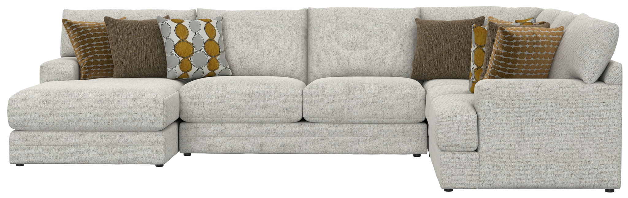 Tori - Sectional With Comfort Coil Seating And Accent Pillows Included – Stationary Sectionals by Jackson at Furniture Wholesale Plus , Nashville furniture store