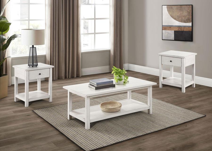 Payne - Coffee And 1-Drawer End Table Set – Table Sets by Coaster Fine Furniture at Furniture Wholesale Plus , Nashville furniture store