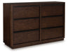 Dilenno - Dresser - Dark Brown – Dressers by Signature Design by Ashley® at Furniture Wholesale Plus , Nashville furniture store