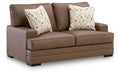 VillaCourt - Loveseat - Caramel – Stationary Loveseats by Benchcraft® at Furniture Wholesale Plus , Nashville furniture store