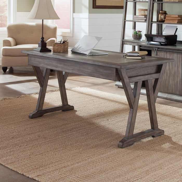 Stone Brook - Laptop Desk - Rustic Saddle – Computer Desks by Liberty Furniture at Furniture Wholesale Plus , Nashville furniture store