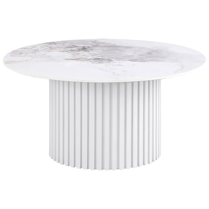 Rowena - Round Sintered Stone Table – End Tables by Coaster Fine Furniture at Furniture Wholesale Plus , Nashville furniture store
