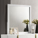 Ines - Dresser Mirror Holographic - White High Gloss – Mirrors by Coaster Fine Furniture at Furniture Wholesale Plus , Nashville furniture store