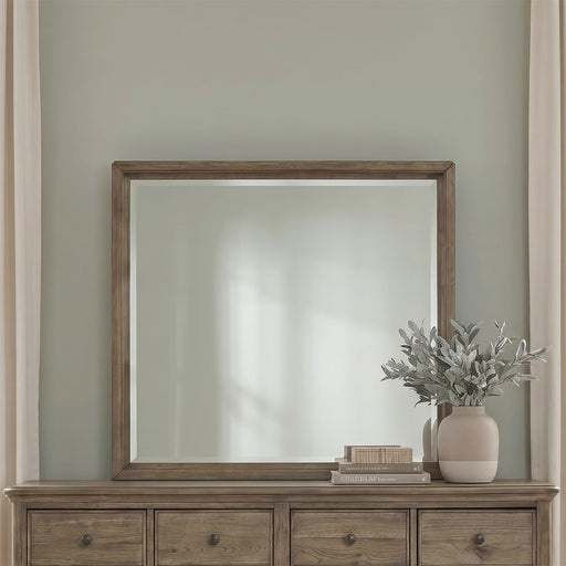 Hickory Grove - Landscape Mirror - Heirloom Brown – Landscape Mirrors by Liberty Furniture at Furniture Wholesale Plus , Nashville furniture store