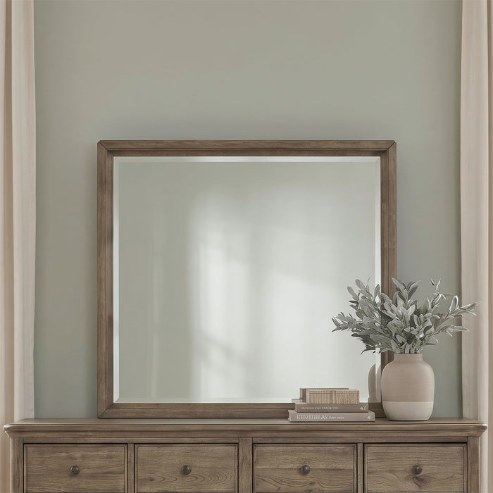 Hickory Grove - Landscape Mirror - Heirloom Brown – Landscape Mirrors by Liberty Furniture at Furniture Wholesale Plus , Nashville furniture store