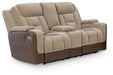 Mixed Motion - Power Reclining Loveseat With Console / Adjustable Headrest – Reclining Loveseats by Signature Design by Ashley® at Furniture Wholesale Plus , Nashville furniture store