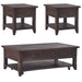 Paradise Valley - 3 Piece Table Set - Saddle Brown – Table Sets by Liberty Furniture at Furniture Wholesale Plus , Nashville furniture store