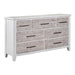 Backroads - 7 Drawer Dresser - Weathered White – Dressers by Liberty Furniture at Furniture Wholesale Plus , Nashville furniture store
