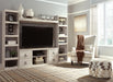 Willowton - 4-Piece Entertainment Center - Whitewash – Entertainment Centers by Signature Design by Ashley® at Furniture Wholesale Plus , Nashville furniture store