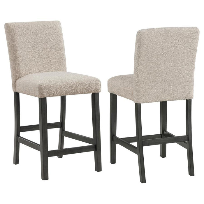 Alba - Boucle Upholstered Counter Height Dining Chair (Set of 2) - Premium Chair Sets from CoasterEveryday - Just $309! Shop now at Furniture Wholesale Plus  We are the best furniture store in Nashville, Hendersonville, Goodlettsville, Madison, Antioch, Mount Juliet, Lebanon, Gallatin, Springfield, Murfreesboro, Franklin, Brentwood