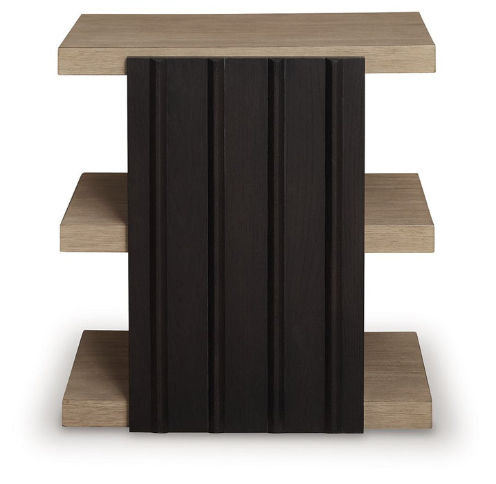 Rylandyn - Rectangular End Table - Black / Light Brown – End Tables by Signature Design by Ashley® at Furniture Wholesale Plus , Nashville furniture store