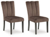 Jeshina - Dining Upholstered Side Chair (Set of 2) - Mocha – Chair Sets by Signature Design by Ashley® at Furniture Wholesale Plus , Nashville furniture store