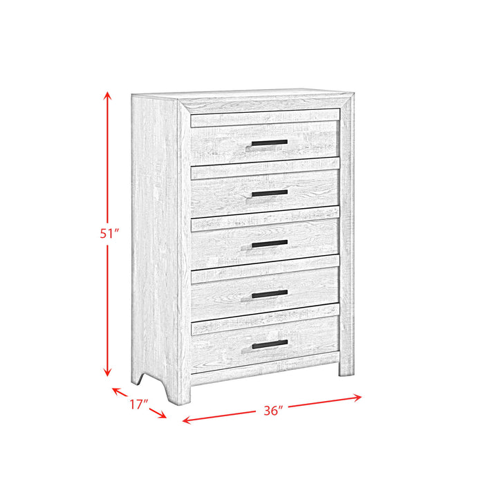 Ellen - Chest - White – Accent Chests by Elements International at Furniture Wholesale Plus , Nashville furniture store