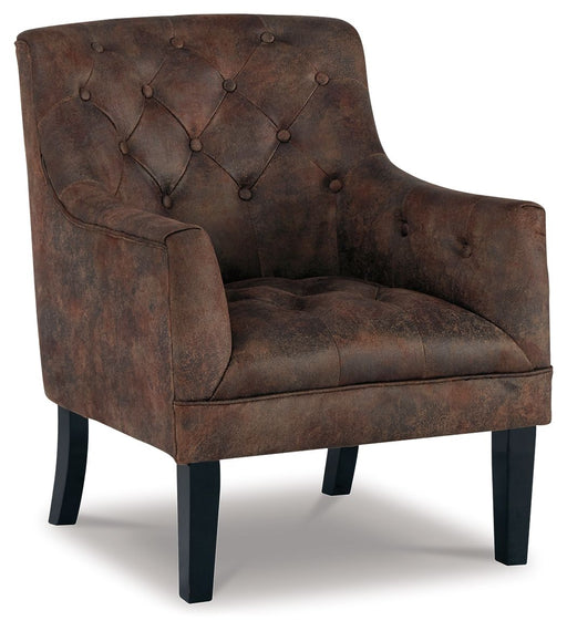 Drakelle - Mahogany - Accent Chair - Premium Accent Chairs from Signature Design by Ashley® - Just $338! Shop now at Furniture Wholesale Plus  We are the best furniture store in Nashville, Hendersonville, Goodlettsville, Madison, Antioch, Mount Juliet, Lebanon, Gallatin, Springfield, Murfreesboro, Franklin, Brentwood