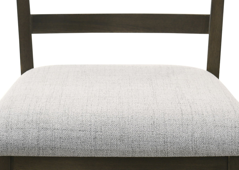 Oakly - Counter Height Chair (Set of 2) - Pearl Silver / Charcoal – Chair Sets by Crown Mark at Furniture Wholesale Plus , Nashville furniture store