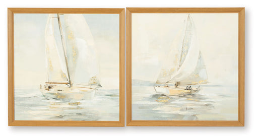 Winbrook - Wall Art Set (Set of 2) - Gray / Tan / Gold Finish – Canvas Art Sets by Signature Design by Ashley® at Furniture Wholesale Plus , Nashville furniture store