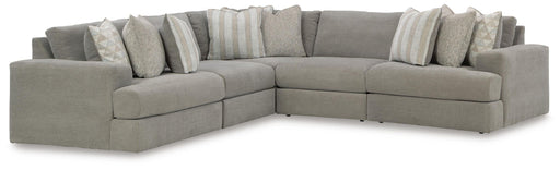 Avaliyah - 5-Piece Sectional - Ash – Stationary Sectionals by Signature Design by Ashley® at Furniture Wholesale Plus , Nashville furniture store