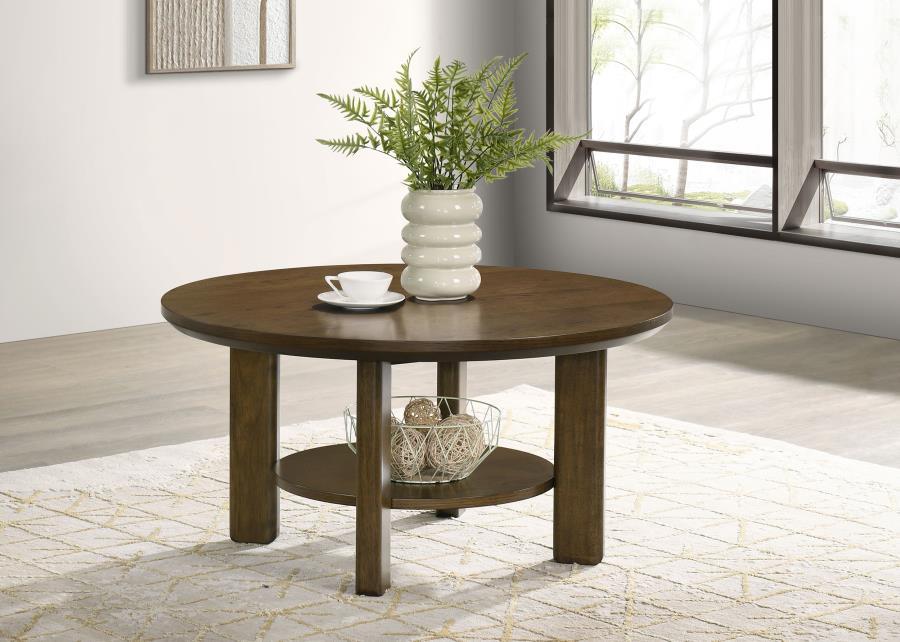 Ottowa - Round Wood Table With Shelf – End Tables by Coaster Fine Furniture at Furniture Wholesale Plus , Nashville furniture store