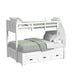 Hampton Kids - Bunk With Staircase And Trundle Bedroom Set – 3 Piece Bedroom Sets by Elements International at Furniture Wholesale Plus , Nashville furniture store