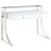 Gemma - 2-Drawer Writing Desk - White High Gloss - Premium Writing Desks from CoasterEssence - Just $569! Shop now at Furniture Wholesale Plus  We are the best furniture store in Nashville, Hendersonville, Goodlettsville, Madison, Antioch, Mount Juliet, Lebanon, Gallatin, Springfield, Murfreesboro, Franklin, Brentwood