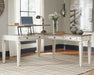 Realyn - L Shaped Desk With Lift Top - White / Brown – Lift Top Desks by Signature Design by Ashley® at Furniture Wholesale Plus , Nashville furniture store