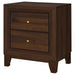 Welsley - 2-Drawer Nightstand Bedside Table - Walnut – Accent Nightstands by Coaster Fine Furniture at Furniture Wholesale Plus , Nashville furniture store