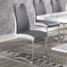 Brooklyn - Upholstered Dining Side Chair (Set of 4) - Gray – Chair Sets by CoasterEssence at Furniture Wholesale Plus , Nashville furniture store
