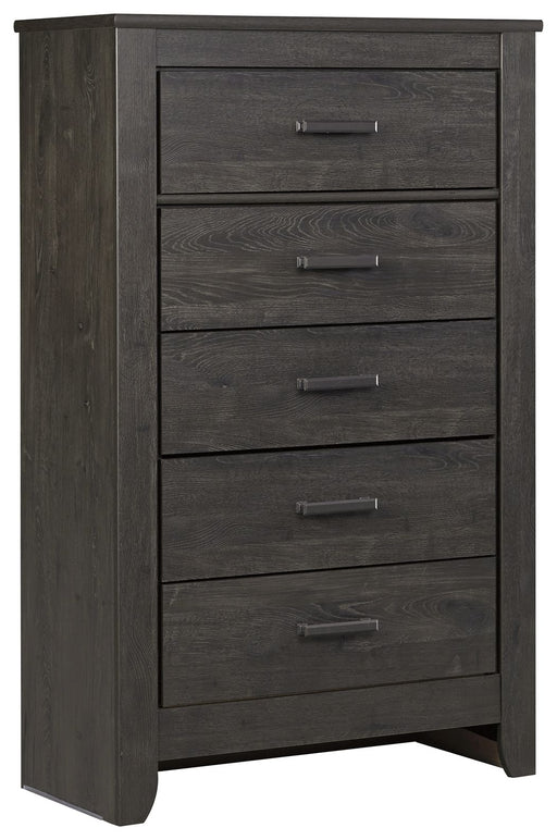 Brinxton - Charcoal - Five Drawer Chest - Premium Accent Chests from Signature Design by Ashley® - Just $388! Shop now at Furniture Wholesale Plus  We are the best furniture store in Nashville, Hendersonville, Goodlettsville, Madison, Antioch, Mount Juliet, Lebanon, Gallatin, Springfield, Murfreesboro, Franklin, Brentwood