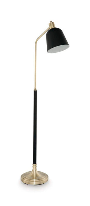 Clairwell - Metal Floor Lamp - Black / Gold Finish – Floor Lamps by Signature Design by Ashley® at Furniture Wholesale Plus , Nashville furniture store