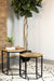 Adger - 2 Piece Hexagonal Nesting Tables - Natural And Black - Premium Nesting Tables from CoasterEssence - Just $399! Shop now at Furniture Wholesale Plus  We are the best furniture store in Nashville, Hendersonville, Goodlettsville, Madison, Antioch, Mount Juliet, Lebanon, Gallatin, Springfield, Murfreesboro, Franklin, Brentwood
