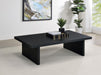 Max - Rectangular Engineered Laminate Coffee Table - Black – Coffee Tables by Coaster Fine Furniture at Furniture Wholesale Plus , Nashville furniture store