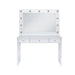 Ariana - Complete Vanity With Lightbulbs - Glossy White – Vanity Desks by Elements International at Furniture Wholesale Plus , Nashville furniture store