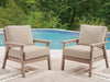 Grover Beach - Lounge Chair With Cushion (Set of 2) - Driftwood – Chair Sets by Signature Design by Ashley® at Furniture Wholesale Plus , Nashville furniture store