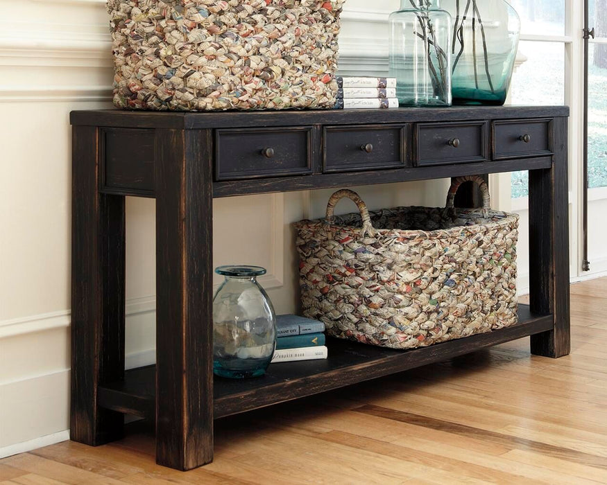 Gavelston - Sofa Table - Black – Sofa Tables by Signature Design by Ashley® at Furniture Wholesale Plus , Nashville furniture store